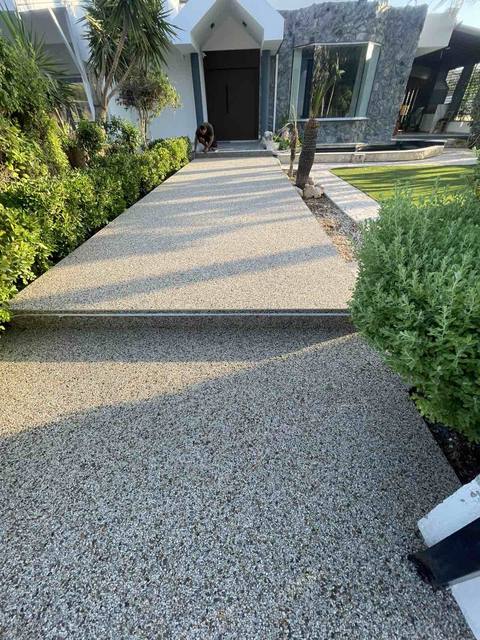 Έργο πέτρινου χαλιού VUBA από την CONCREX στην Κύπρο